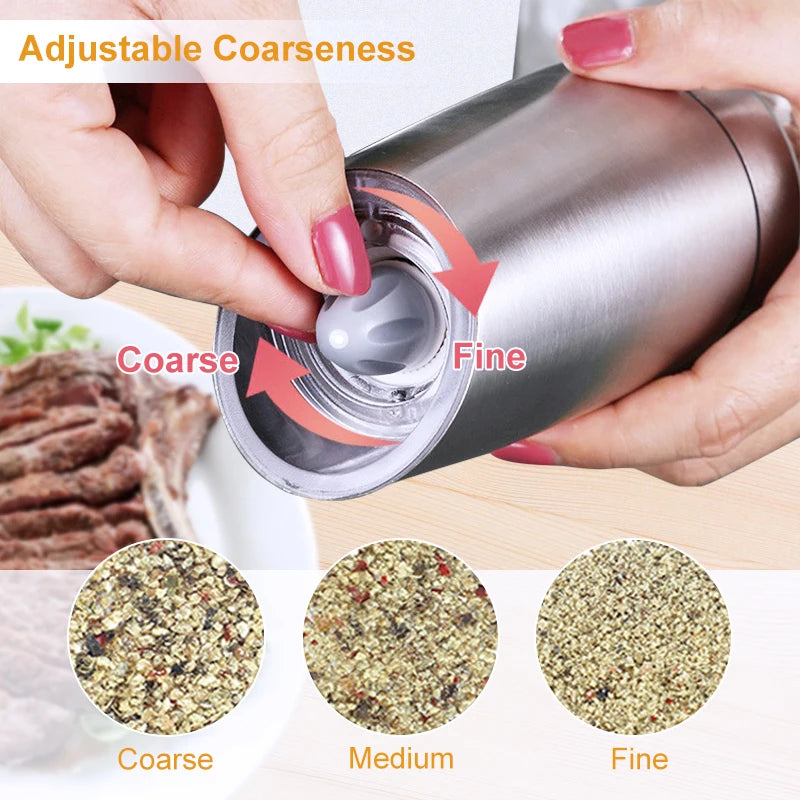 Electric Pepper Mill Sets,Herb Coffee Grinder,Automatic Gravity Induction