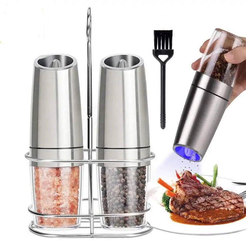 Electric Pepper Mill Sets,Herb Coffee Grinder,Automatic Gravity Induction