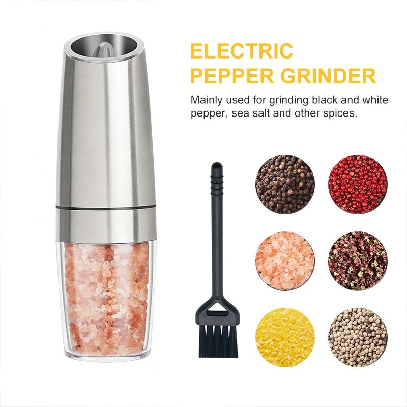 Electric Pepper Mill Sets,Herb Coffee Grinder,Automatic Gravity Induction